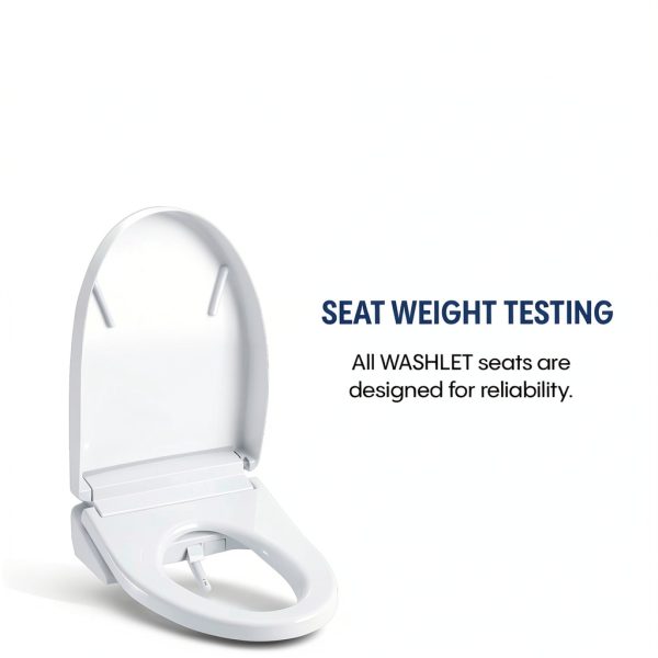 TOTO® WASHLET® S5 Electronic Bidet Toilet Seat with Instantaneous Water Heating, PREMIST and EWATER+ Wand Cleaning, Round, Cotton White - SW3445#01-20