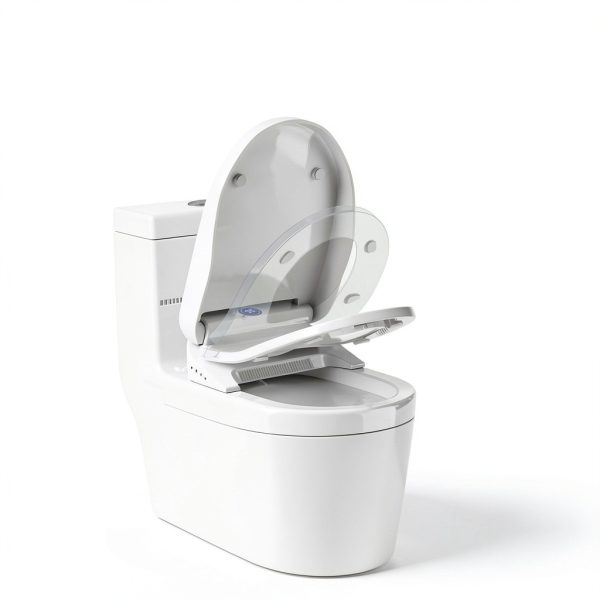 Auto Open Close Lid Bidet Toilet Seat TOTTE White Elongated-1