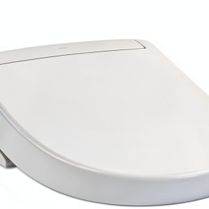 TOTO® WASHLET® S5 Electronic Bidet Toilet Seat with Instantaneous Water Heating, PREMIST and EWATER+ Wand Cleaning, Round, Cotton White - SW3445#01-0