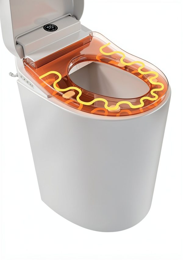 Auto Open Close Lid Bidet Toilet Seat TOTTE White Elongated-3