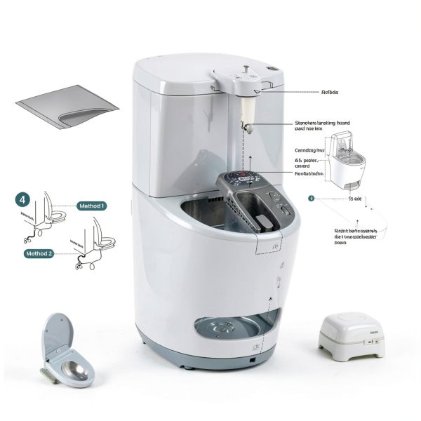 Bidet Toilet Seat, Electric Smart Heated Toilet Seat with Instant Warm Water & Dryer, Multiple Spraying Modes, Self-Clean Nozzle,Remote Control, Night Light, Soft Closed Toilet Lid-7