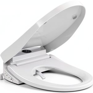 Auto Open Close Lid Bidet Toilet Seat TOTTE White Elongated-0