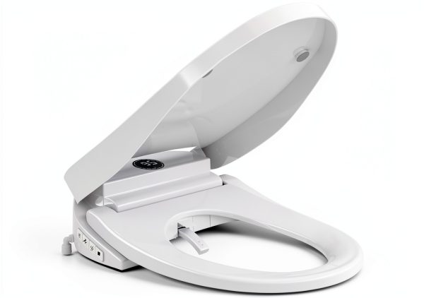 Auto Open Close Lid Bidet Toilet Seat TOTTE White Elongated-0