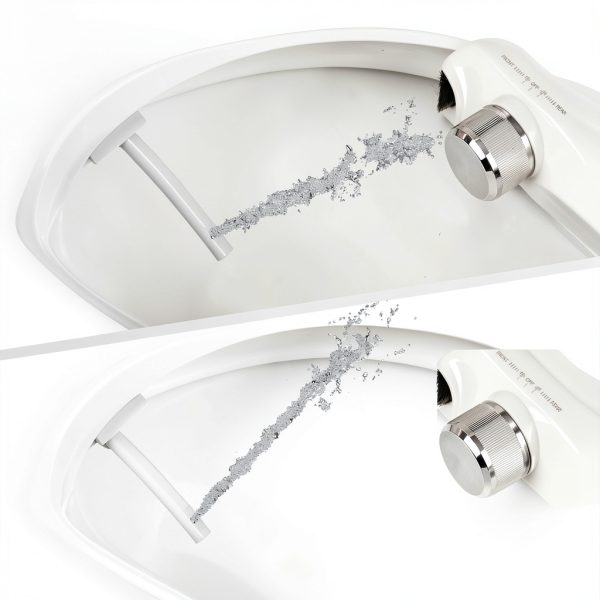 Bidet Toilet Seat Elongated Clirass SC-HEY02 Slow-Close Dual Nozzles-3