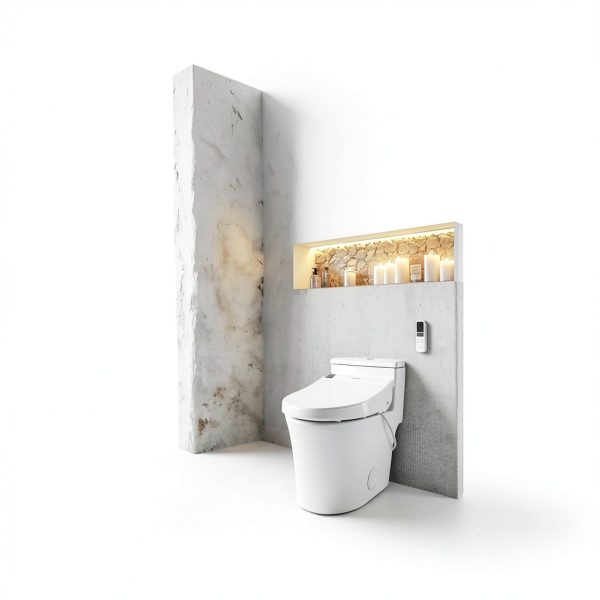 SmartBidet SB-3000 Bidet Seat for Elongated Toilets with LED Light-2