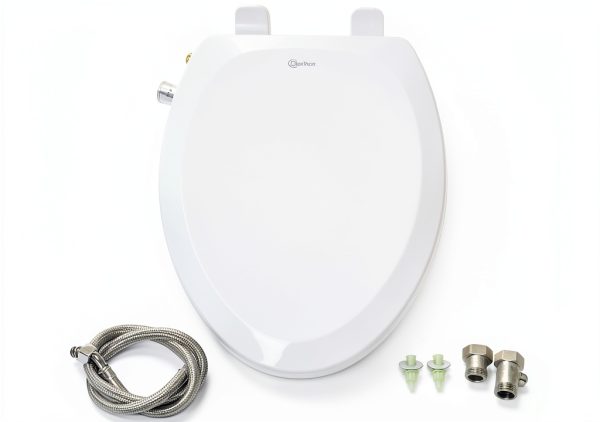 Clear Rear Elongated Bidet Seat Non Electric Adjustable Sprayer-7