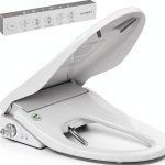 Electric Bidet Toilet Seat with Instant Warm Bidet Wash & Warm Air Dryer, Self-Cleaning Stainless Steel Nozzle, Soft Close Lid, Elongated-0