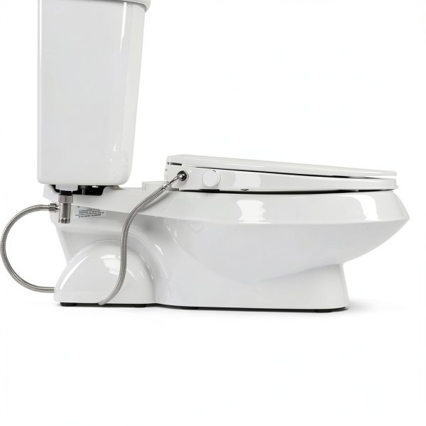 Clear Rear Elongated Bidet Seat Non Electric Adjustable Sprayer-6