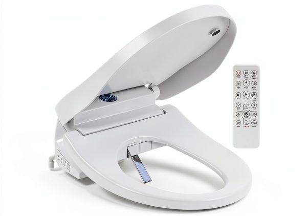 Bidet Toilet Seat, Electric Smart Heated Toilet Seat with Instant Warm Water & Dryer, Multiple Spraying Modes, Self-Clean Nozzle,Remote Control, Night Light, Soft Closed Toilet Lid-0