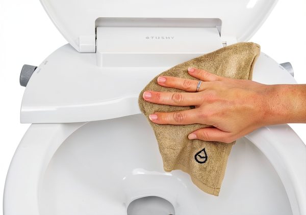 TUSHY Wave Non-Electric Bidet Seat Elongated Design Bamboo Knob-7