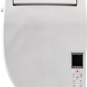 Bidet Toilet Seat ALPHA BIDET JX2 Elongated White Warm Water LED Light-0